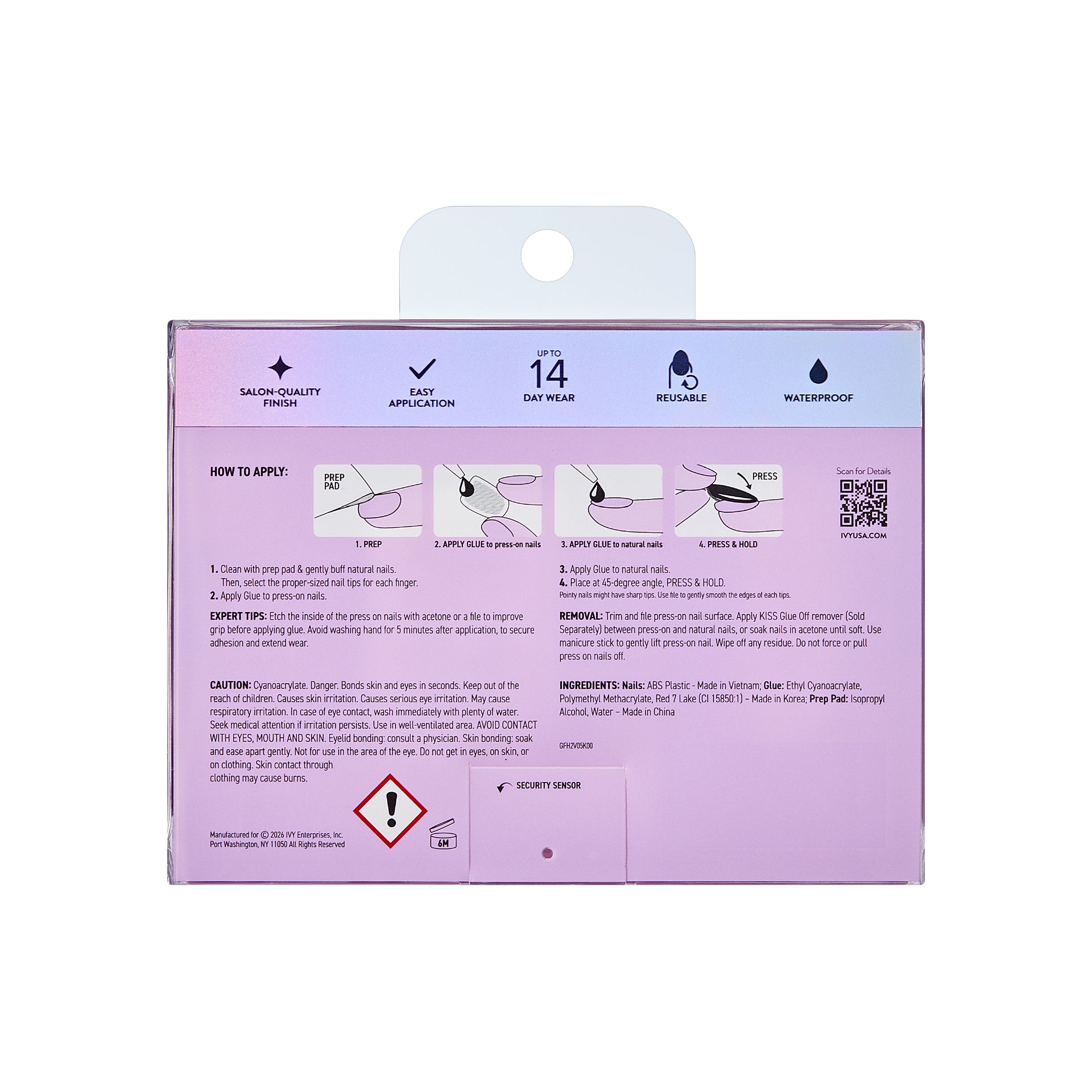 Glitzy 3D Handmade Press-On Nails – Rainbow Sugar Glitter French (3X-Long Coffin)