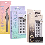 Press & Go PreGlued Best Style Bundle (15% off)- Mink, Everyday and Applicator
