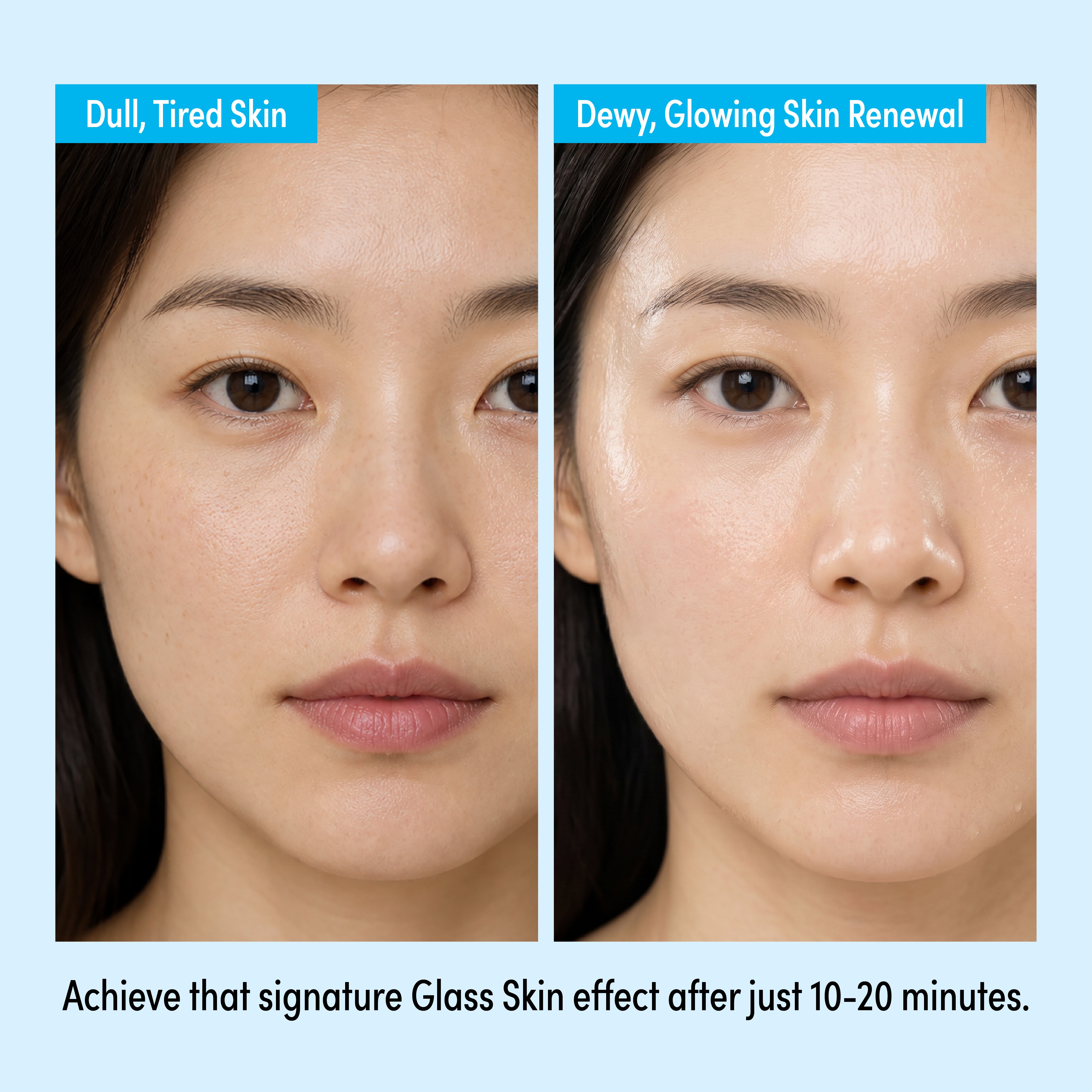 KISS NEW YORK Glow Skin Renewal Snail Mucin Intensive Serum Sheet Mask(6 Sheets) - Hydrating & Firming Korean Face Mask with Allantoin