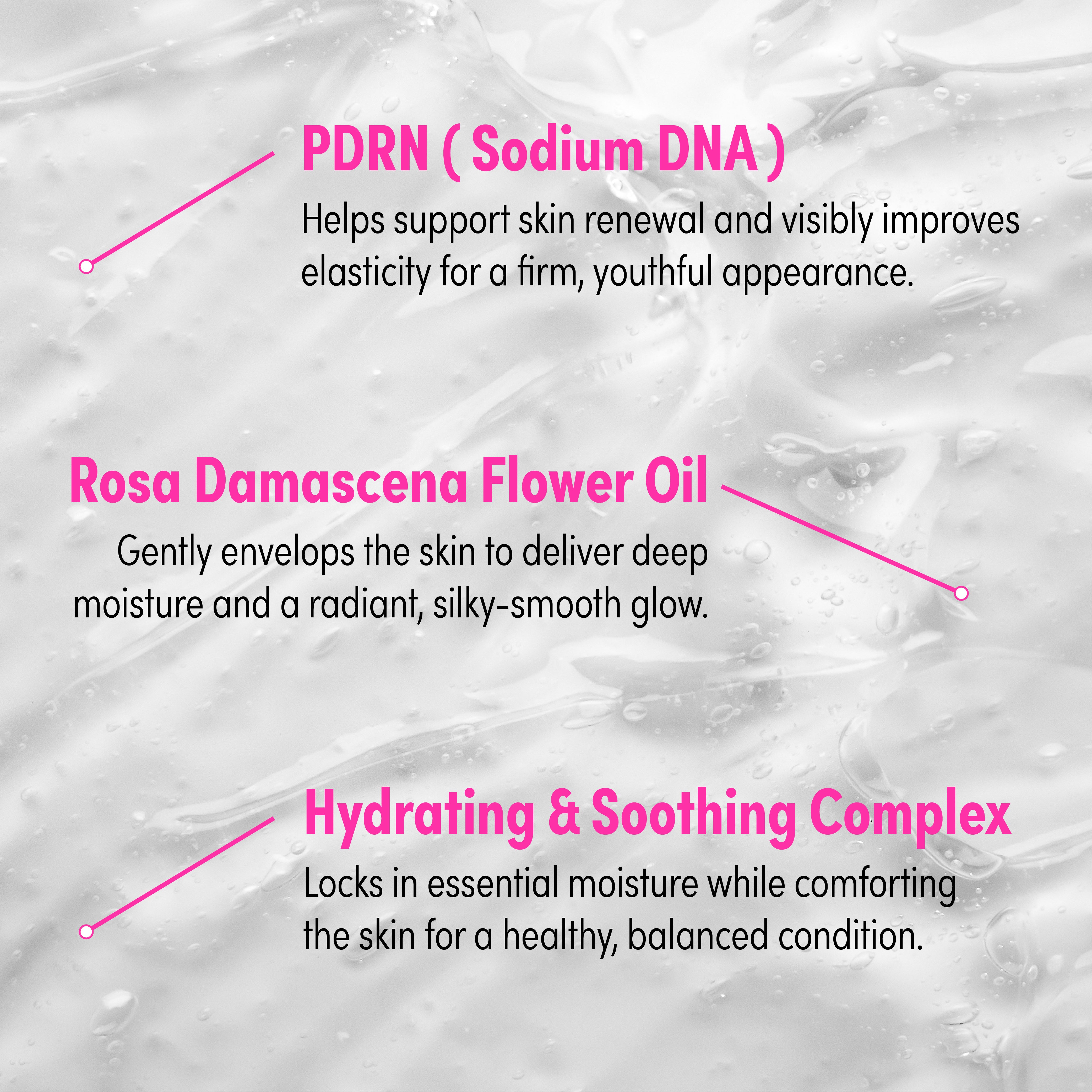 KISS NEW YORK Hydro-Glow Rose PDRN Intensive Serum Sheet Mask(6 Sheets)- Radiance & Elasticity Face Mask with Rosa Damascena Flower Oil