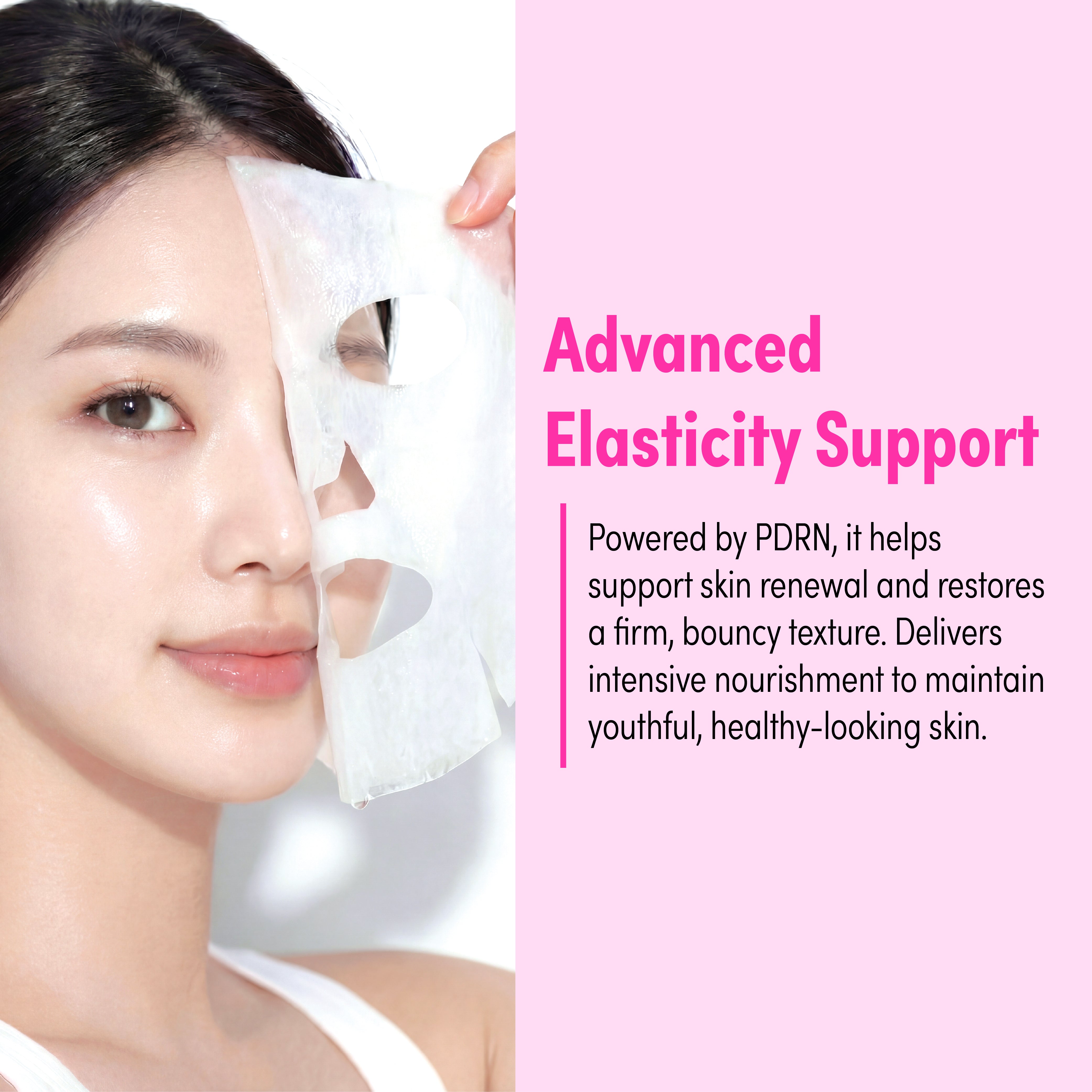 KISS NEW YORK Hydro-Glow Rose PDRN Intensive Serum Sheet Mask(6 Sheets)- Radiance & Elasticity Face Mask with Rosa Damascena Flower Oil