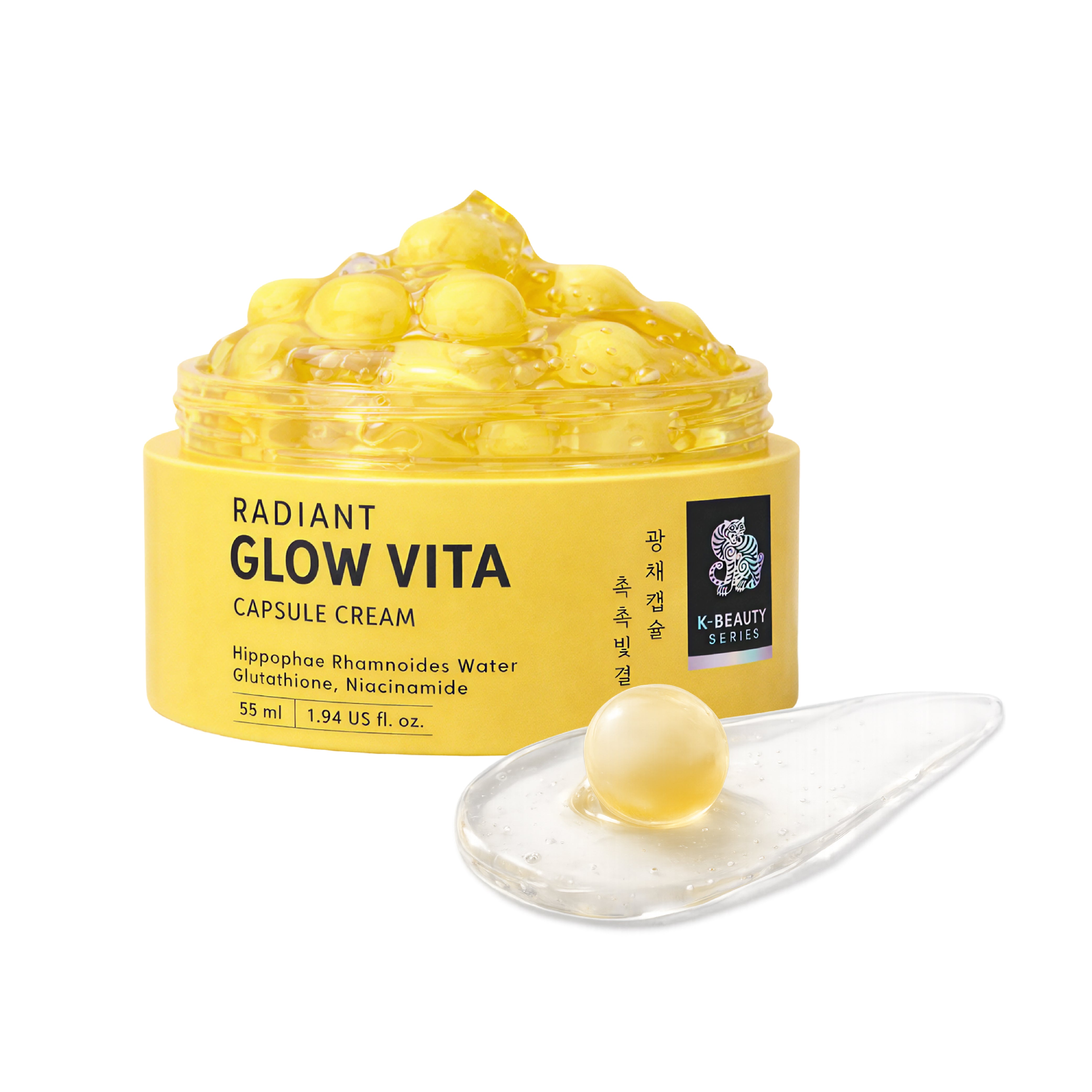 KISS NEW YORK K-Beauty Radiant Glow Vita Capsule Cream (55g) - Custom Brightening & Plumping