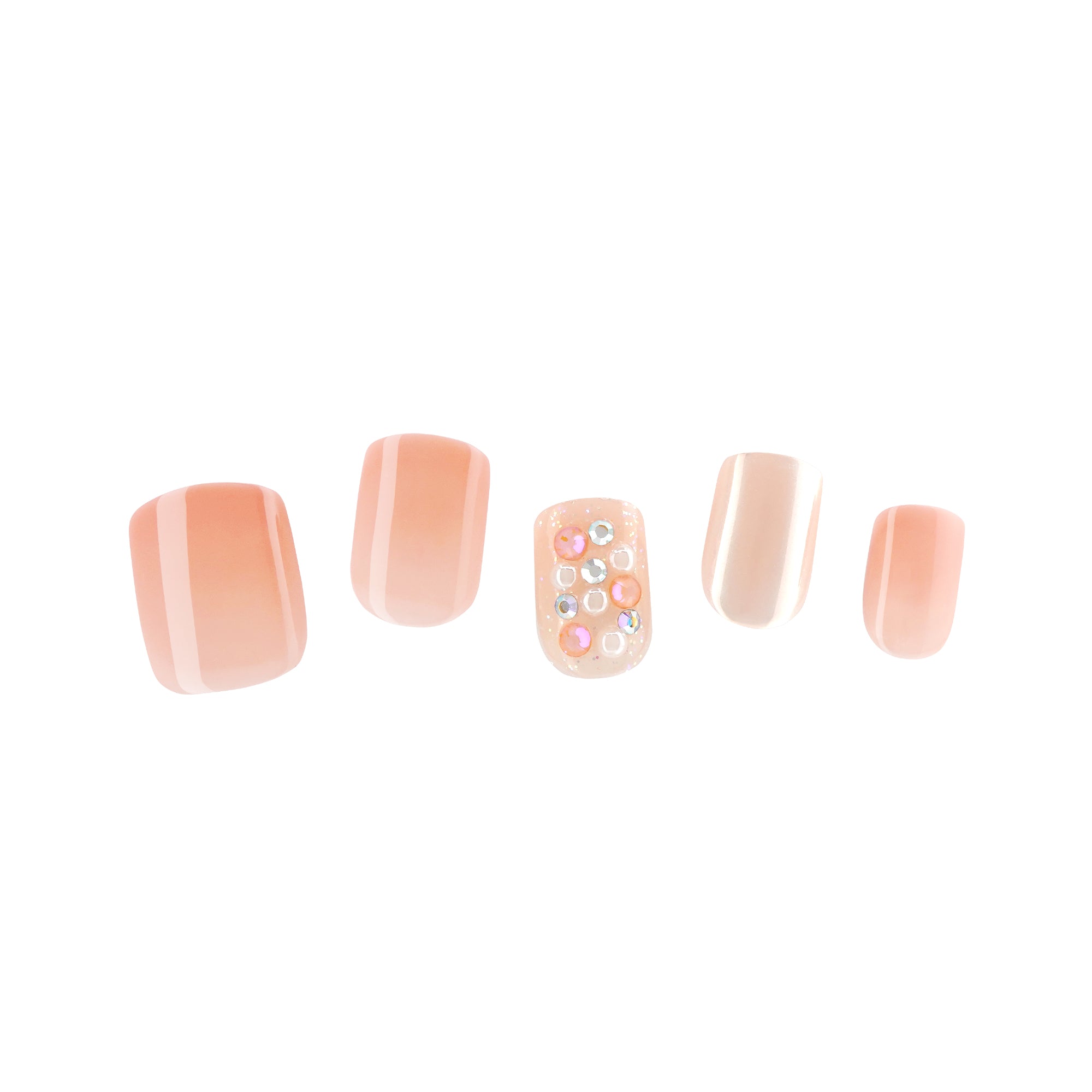 KPNA28KA_extra_002"Kiss New York Press & Go Nails - Rhinestone & Pearl / #KPNA28KA product view."