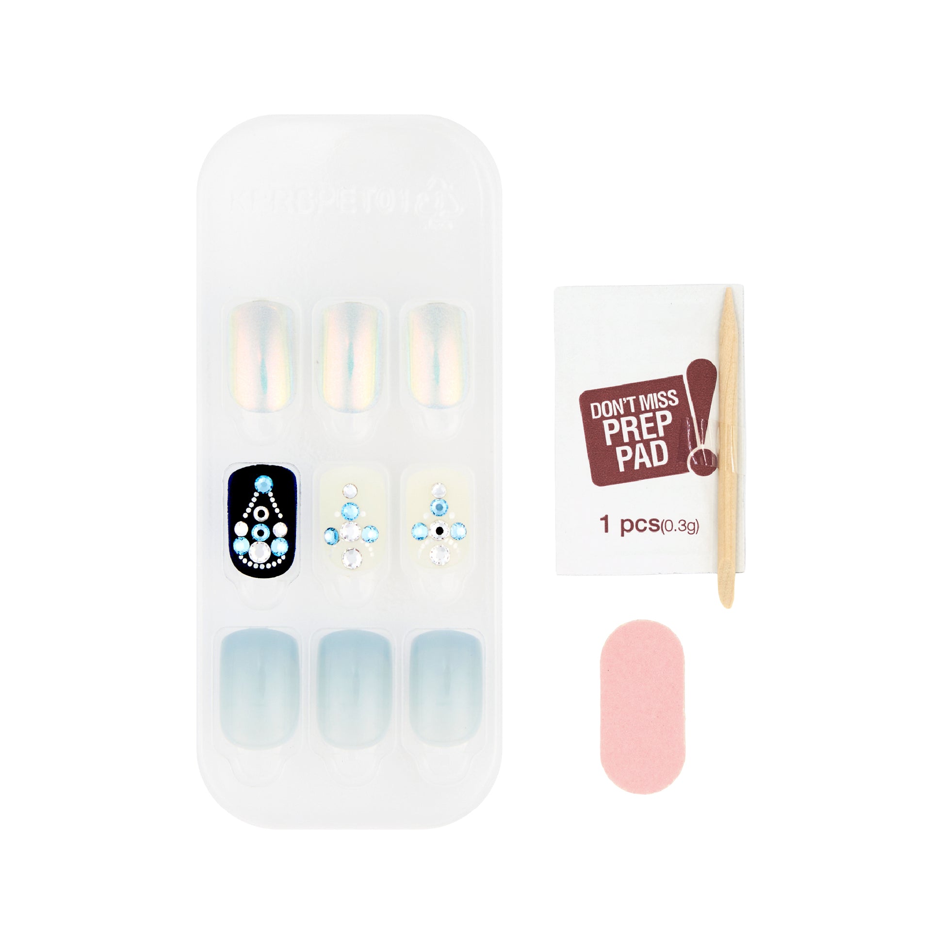 KPNA31K_extra_004"Kiss New York Press & Go Nails - Rhinestone & Pearl / #KPNA31K product view."