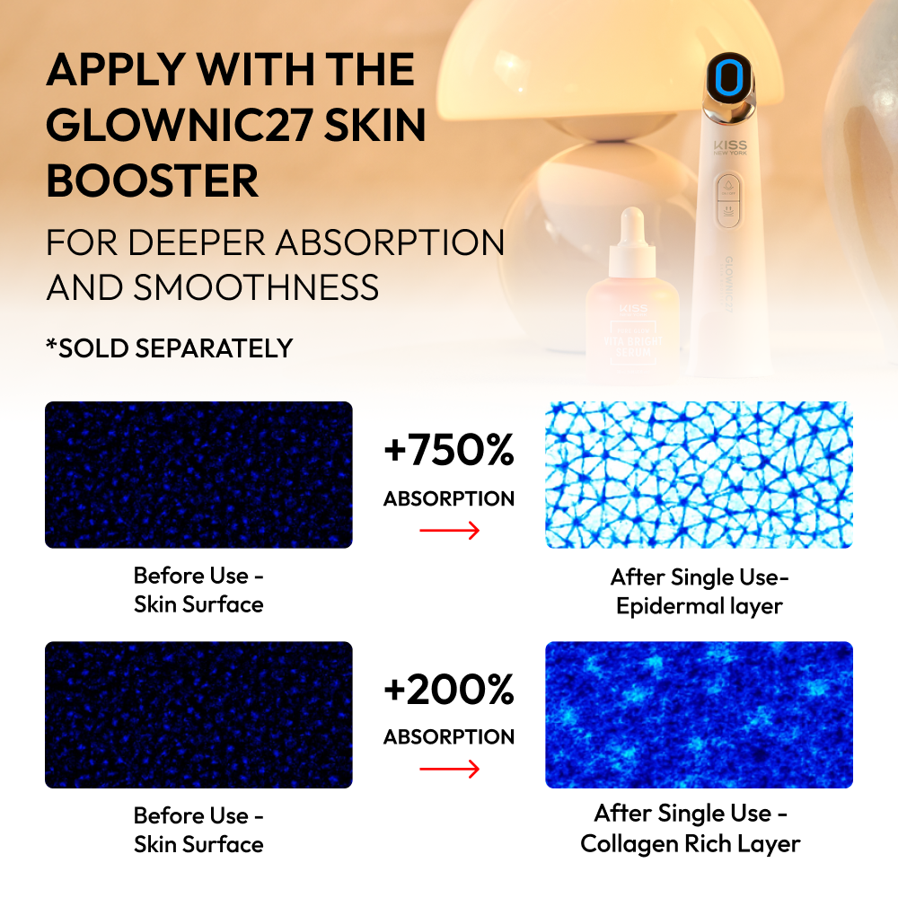 Kiss New York Vita Collagen Serum - Korean Anti-Aging Firming Ampoule with Vitamin A & Hydrolyzed Collagen product view.