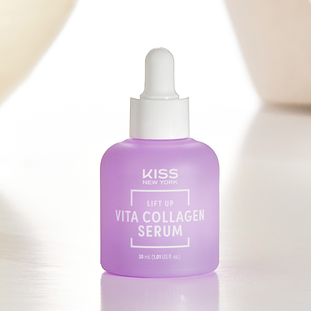 Kiss New York Vita Collagen Serum - Korean Anti-Aging Firming Ampoule with Vitamin A & Hydrolyzed Collagen product view.