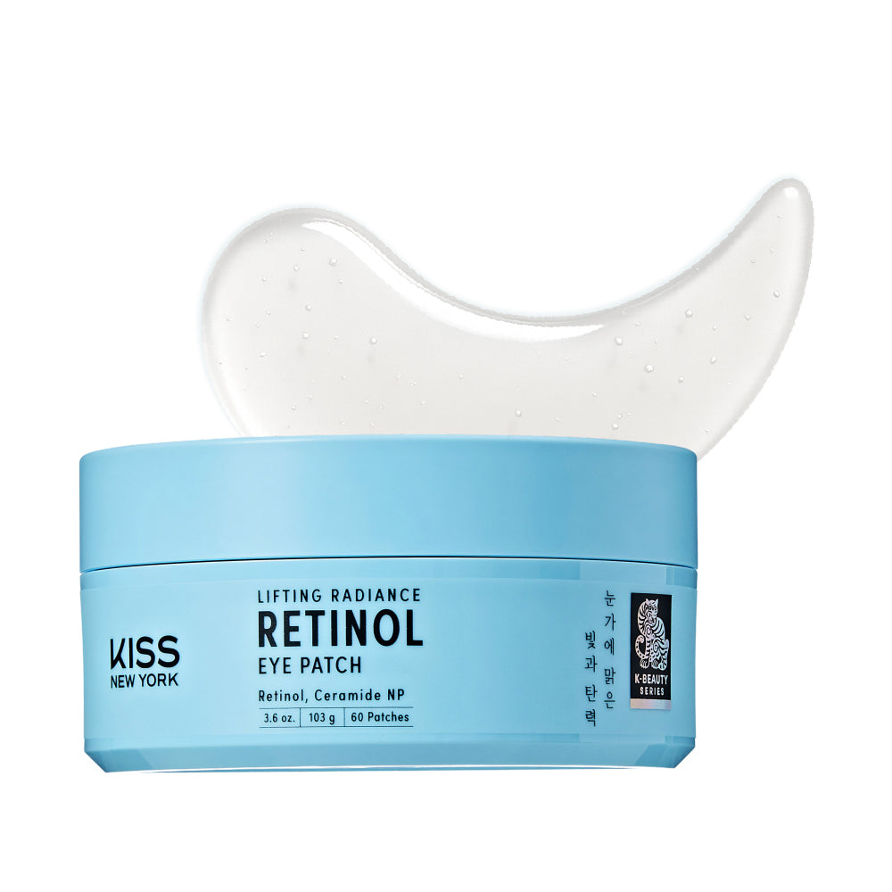 KISS NEW YORK Lifting Radiance Retinol Eye Patch - Intensive Anti-Aging & Brightening Hydrogel Mask (60 Patches)