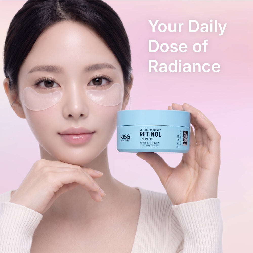 KISS NEW YORK Lifting Radiance Retinol Eye Patch - Intensive Anti-Aging & Brightening Hydrogel Mask (60 Patches)