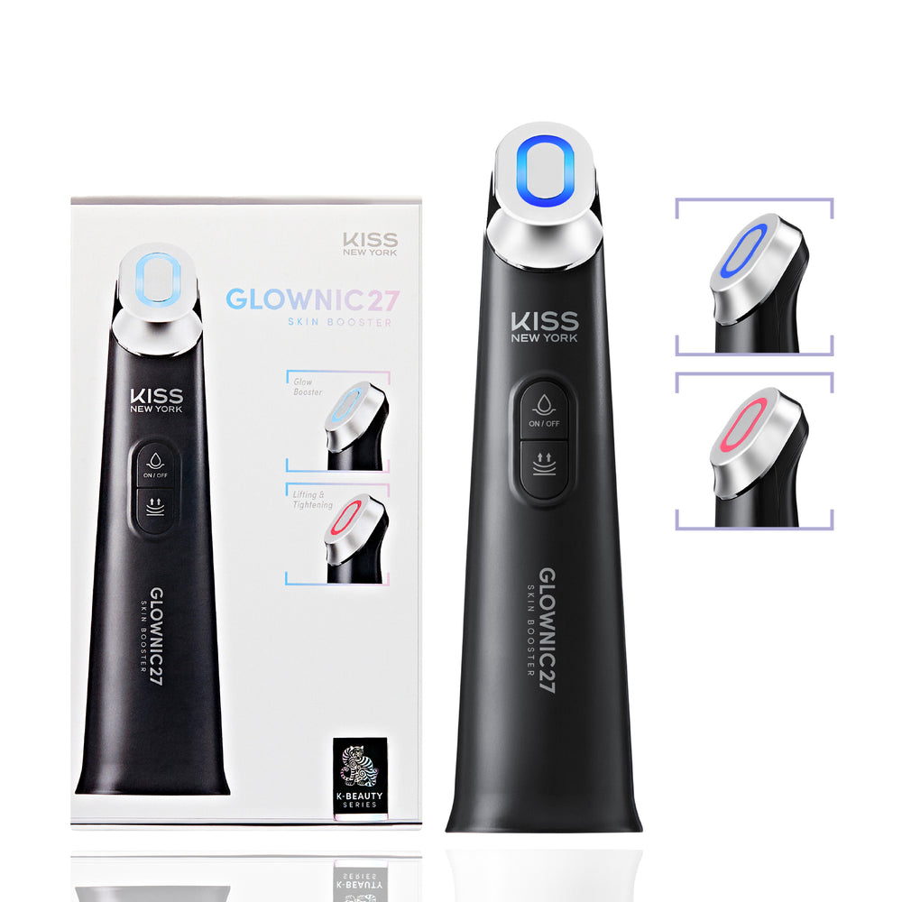 Glownic27 Microcurrent Facial Device – Electroporation Facial Skin Booster for Absorption & Firming__Black