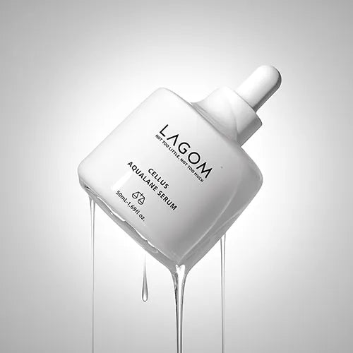 LAGOM 24H Deep Hydrating Serum - Vegan Squalane & Aqualicia Face Serum, Anti-Aging Aquatide for Barrier Repair, Soothing Vitamin E for Radiant Glow (50ml / 1.69 fl.oz)