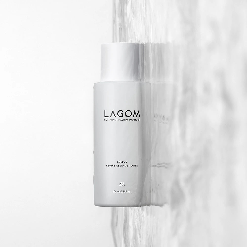LAGOM Cellus Revive Essence Toner 200ml - Anti-Aging Face Toner with Peptides & Adenosine - Deep Hydrating Korean Essence for Firming & Wrinkle Care - 6.76 fl.oz.