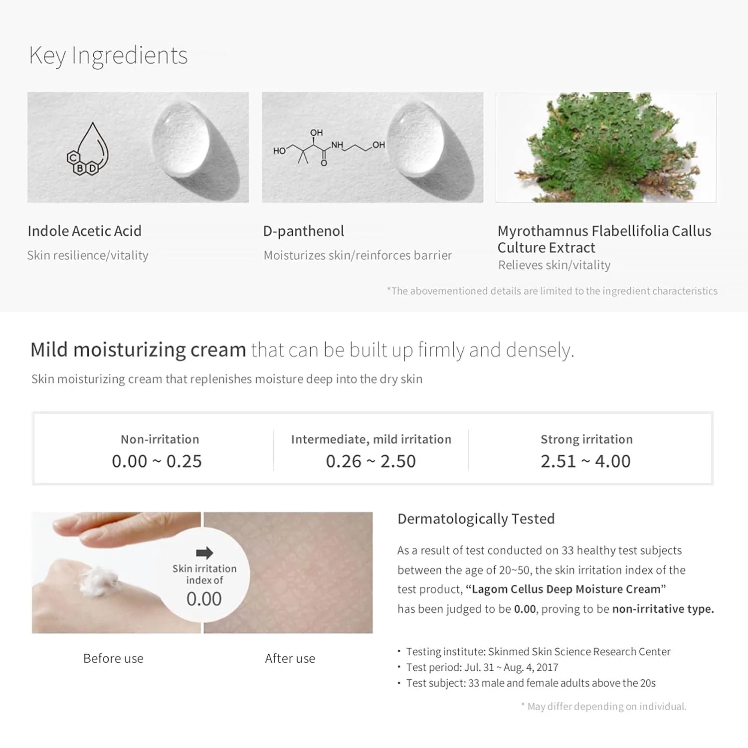 LAGOM Cellus Deep Moisture Cream - 24H Intensive Face Moisturizer for Dry Sensitive Skin, Aqualicia & Ceramide for Barrier Repair, Non-Irritating Hydrating Cream (60ml / 2.02 fl.oz) product view.