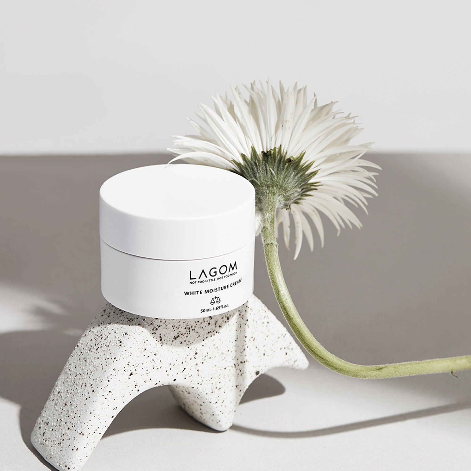 LAGOM Cellus White Moisture Cream - Brightening Face Moisturizer with 2% Niacinamide & Shea Butter - Silky Korean Skincare for Dark Spots, Dullness & Dehydrated Oily Skin - 1.69 fl.oz. product view.