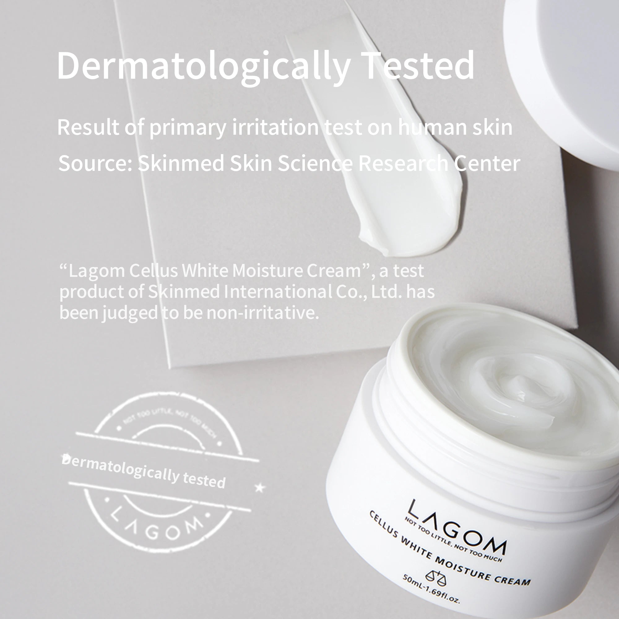 LAGOM Cellus White Moisture Cream - Brightening Face Moisturizer with 2% Niacinamide & Shea Butter - Silky Korean Skincare for Dark Spots, Dullness & Dehydrated Oily Skin - 1.69 fl.oz. product view.