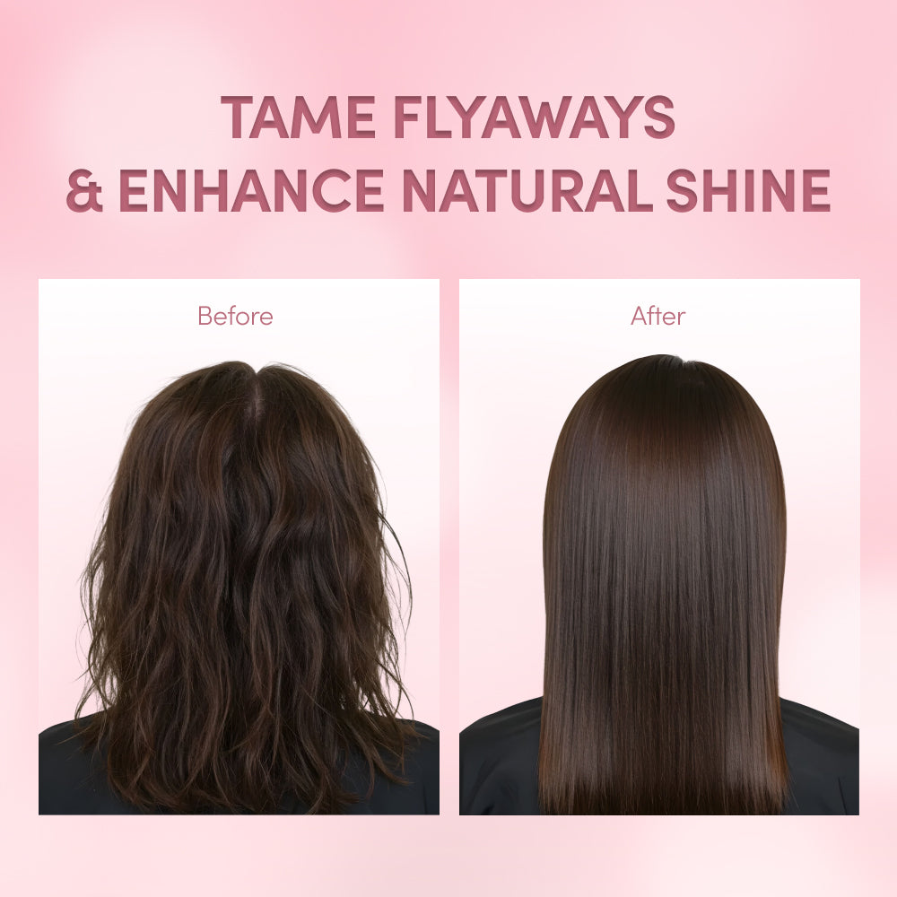 Mavié 2-in-1 Flat Iron Hair Straightener Brush: Detachable Hot Comb, Ceramic Plates & 3 Heat Settings (360°F-430°F), Dual Voltage Anti-Frizz Styler for Smooth Waves & Curls