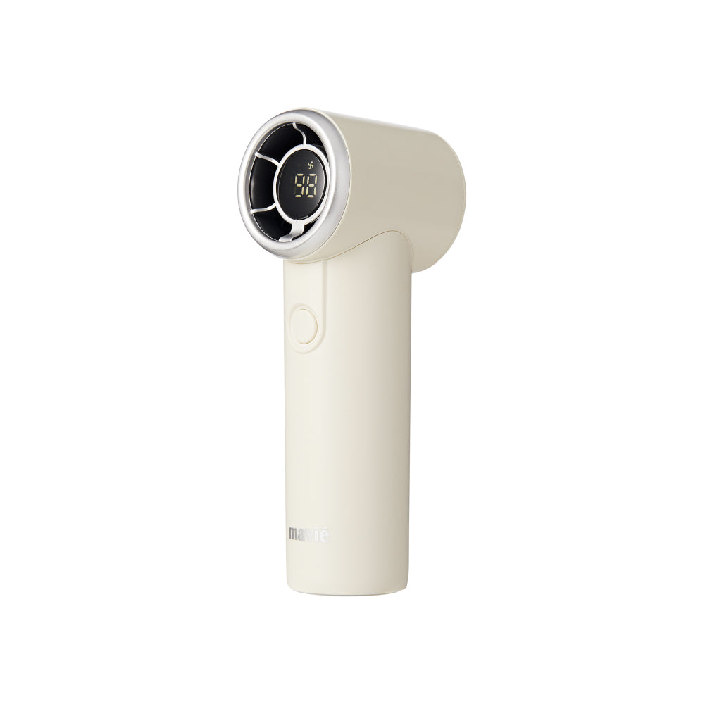 pfan04_extra_008 "MAVIÉ Ultra Mini Portable Fan, Powerful Pocket-Sized Handheld Fan, Rechargeable Personal Fan with 5 Speeds, LED Display, Long Battery Life for Travel & Makeup, main product view."