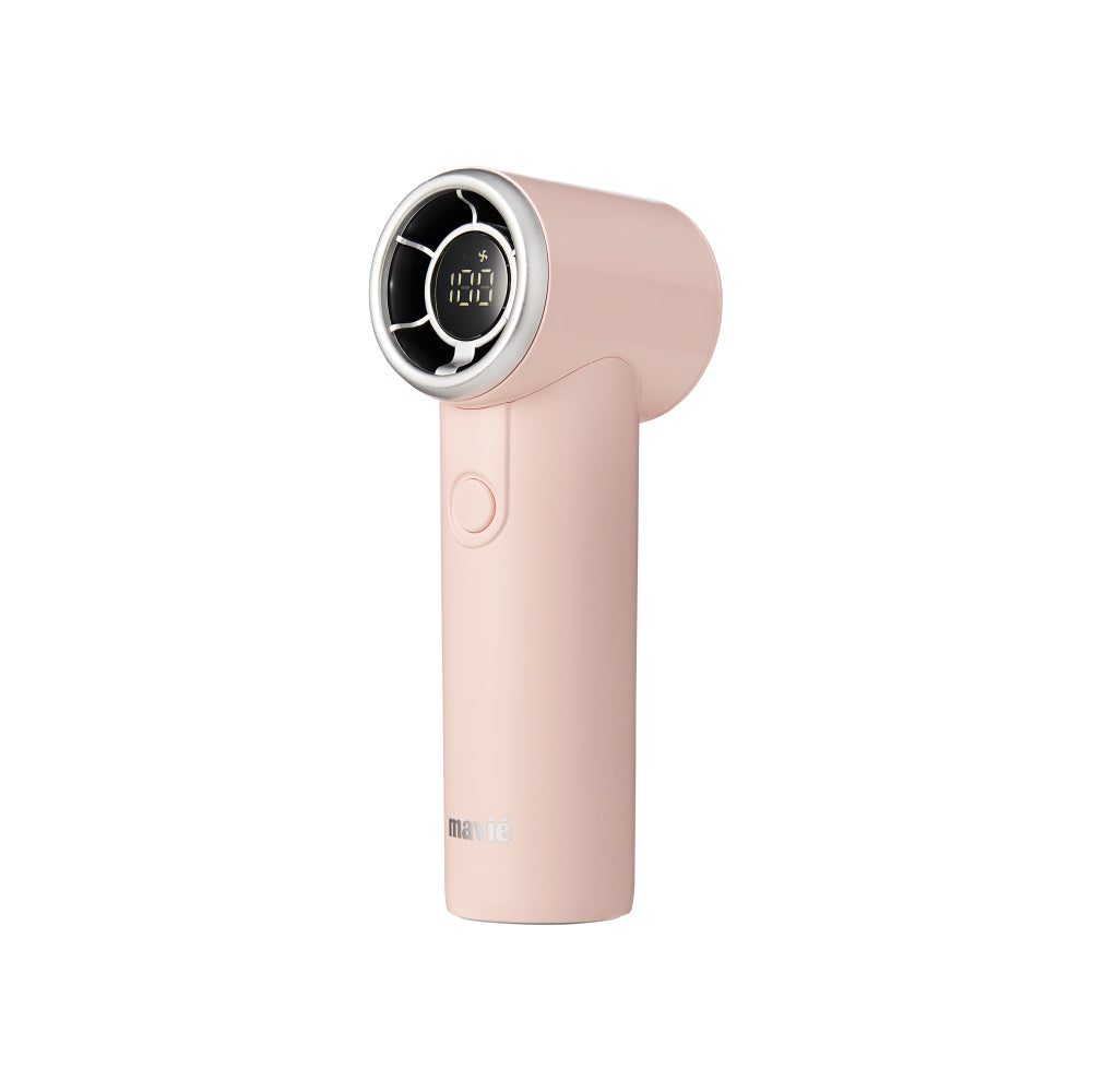 pfan05_extra_008 "MAVIÉ Ultra Mini Portable Fan, Powerful Pocket-Sized Handheld Fan, Rechargeable Personal Fan with 5 Speeds, LED Display, Long Battery Life for Travel & Makeup, main product view."