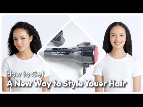 RED by KISS 2200 Ceramic Tourmaline Handleless Hair Dryer 3