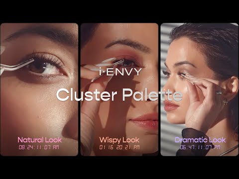 Load video: Cluster Palette Kit - Refillable DIY Underlash Extension Palette with 36 Lash Clusters