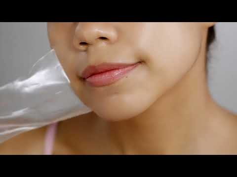 Load video: Super Collagen Face Mask (4 sheets) Hydrogel Mask with 1.5oz of Collagen Ampule