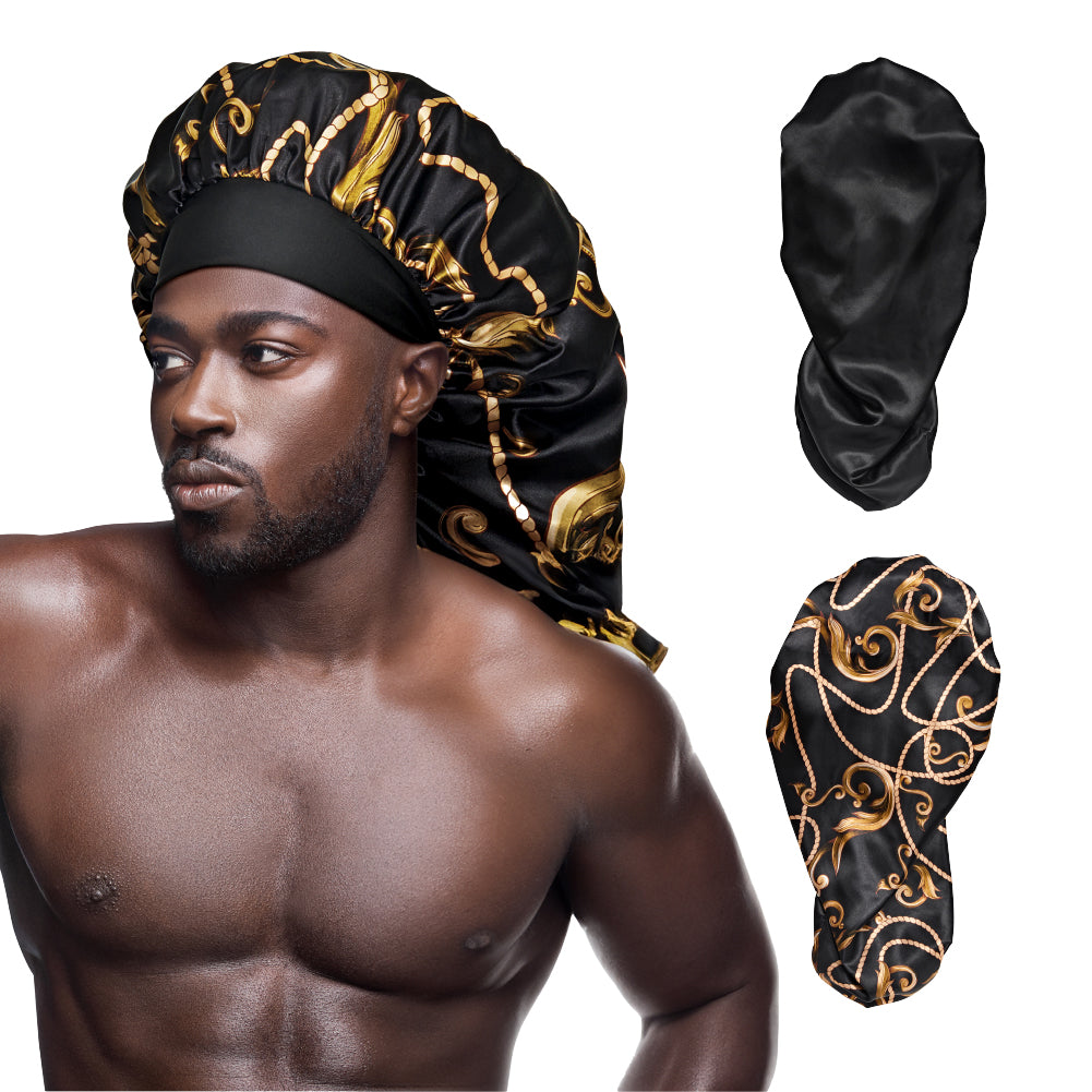 Men's Silky Satin Bonnet – Regular & Braid Size