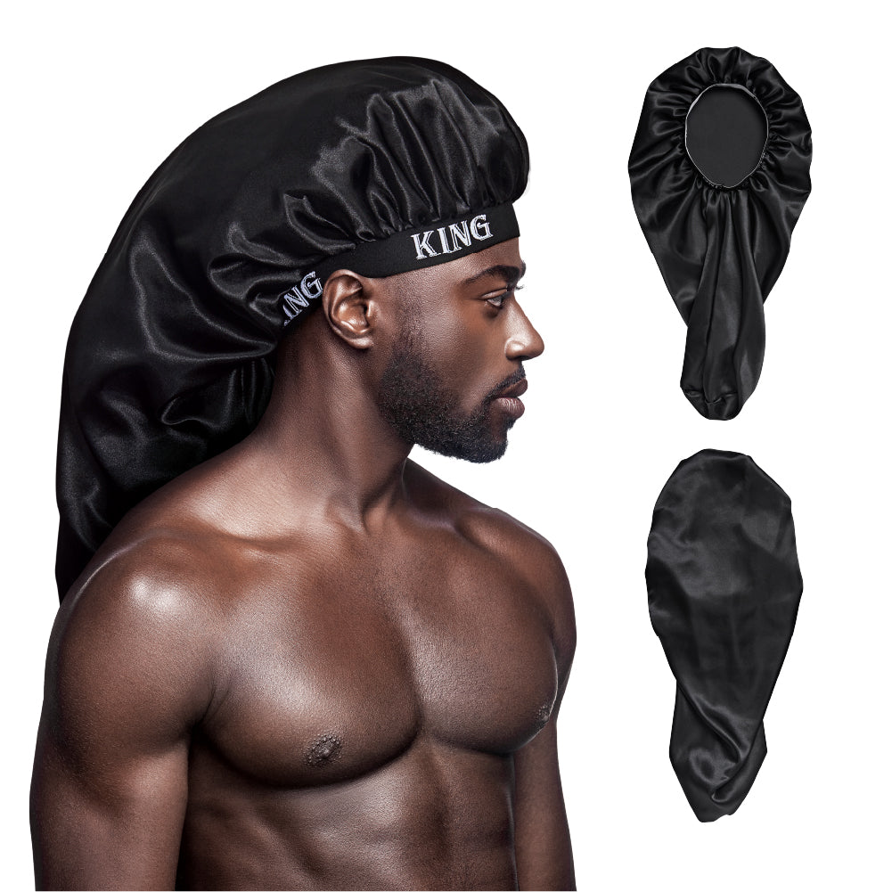 Men's Silky Satin Bonnet – Regular & Braid Size