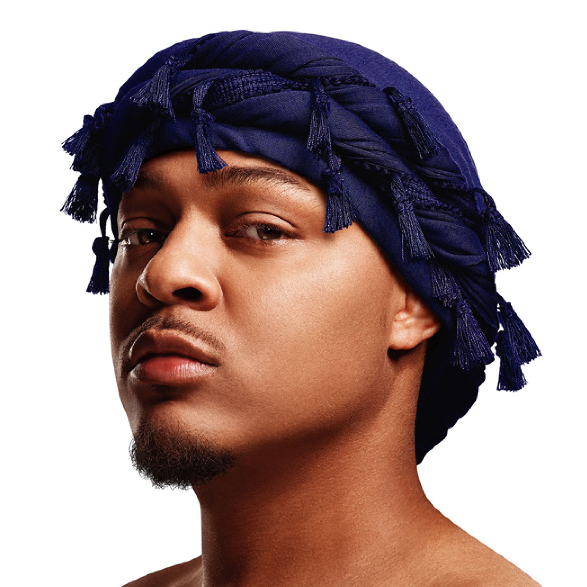 HD312_main "RED by KISS BOW WOW X Satin Lined Halo Tessel Turban Soft product view."