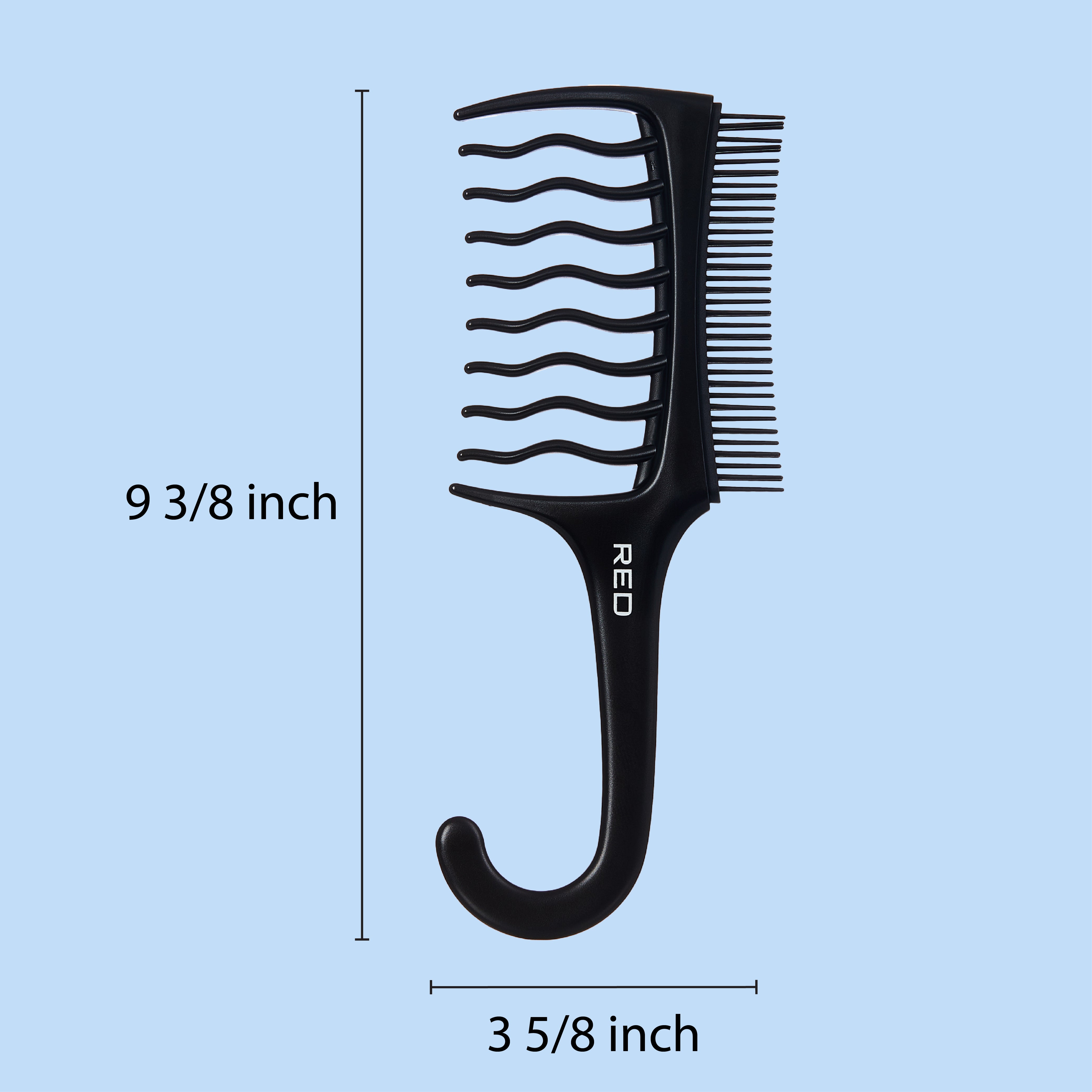 Waveup Duo Comb - Shampoo to Finish Detangling Comb for Smooth Styling