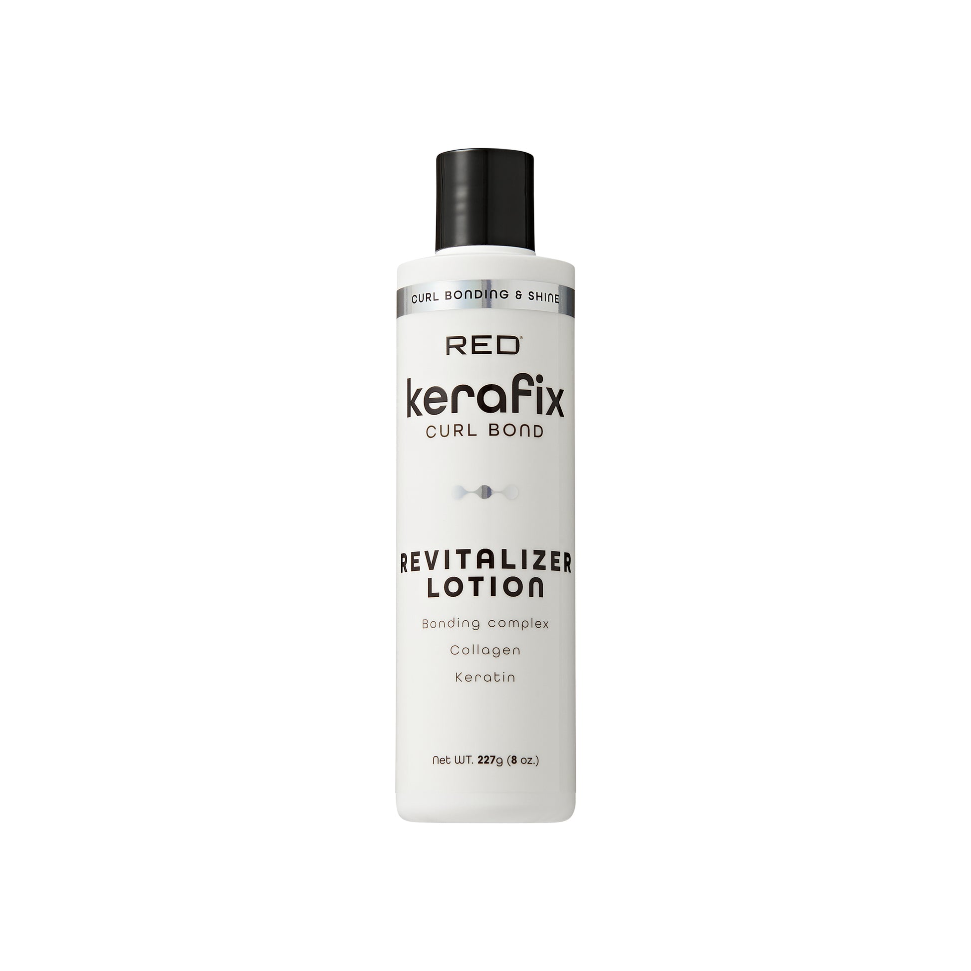scb04_extra_007 "RED by Kiss Kerafix Curl Bond Collection - Anti-Frizz Bond Repair Hair Styling & Essential Prep for All Curl Types (2A-4C), with Keratin & Coconut Oil, package front."