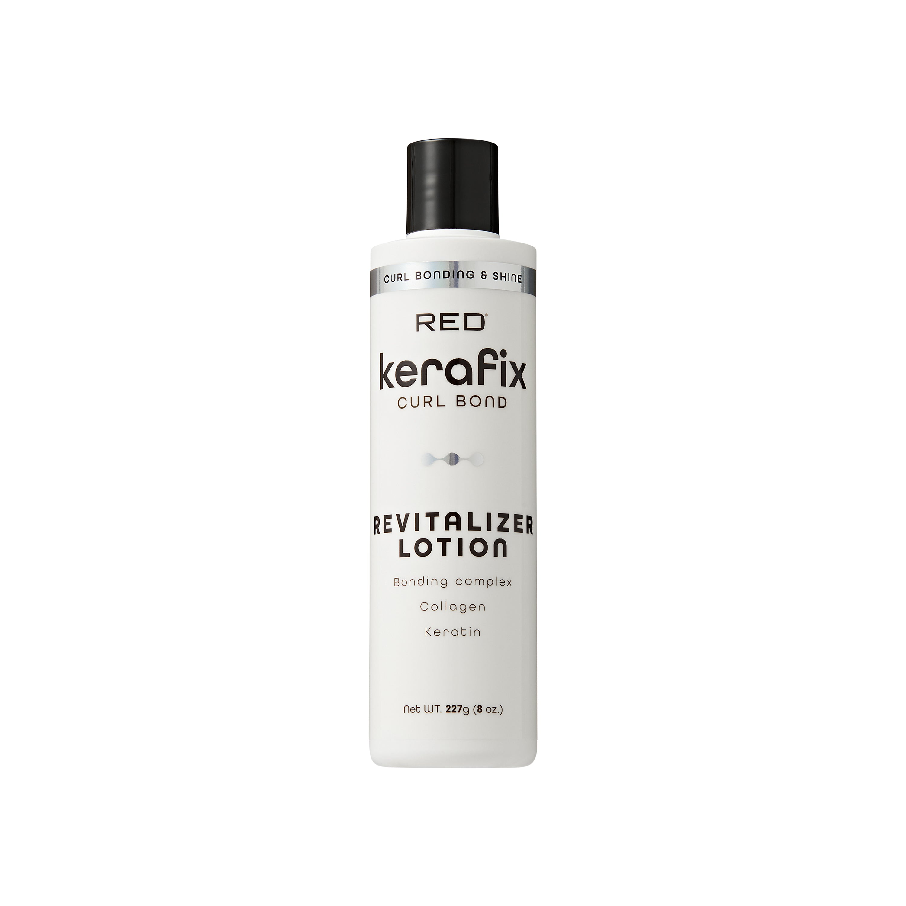scb04_extra_007 "RED by Kiss Kerafix Curl Bond Collection - Anti-Frizz Bond Repair Hair Styling & Essential Prep for All Curl Types (2A-4C), with Keratin & Coconut Oil, package front."